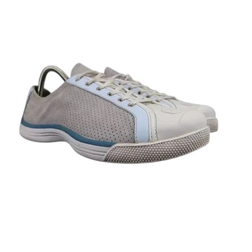 Ryka Shoes Women 8 Sneaker Lifestyle Skip Leather Perforated Comfort Casual Grey